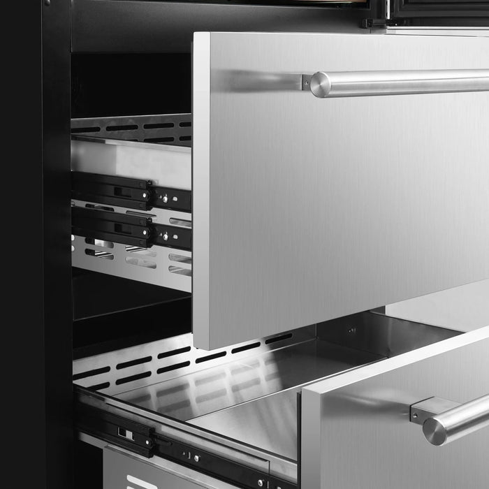 FORNO Celano 30" 150 Bottle and 252 Can Dual Zone Wine Cooler FWCDR6697-30S