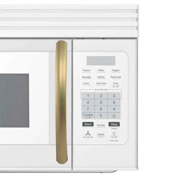 Forno Scalo 30"Over the Range Microwave, White Stainless Steel, FOTR3007-30WHT