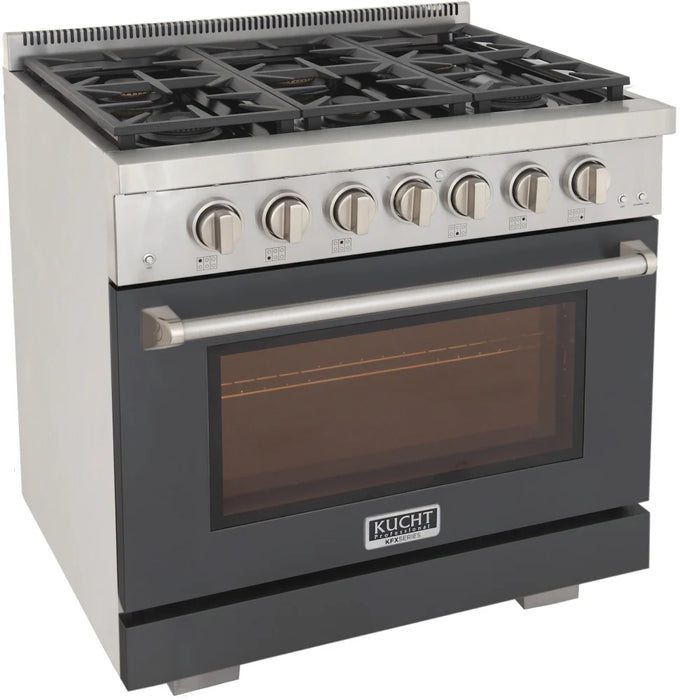 Kucht 36" Freestanding Professional Gas Range KFX3600X-GY