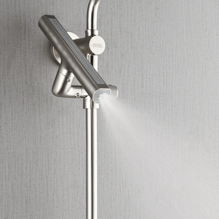 Forno Acqua AcquaFALL Shower, Overhead Rainfall Shower, Handheld Shower Head SCW1BN-S2
