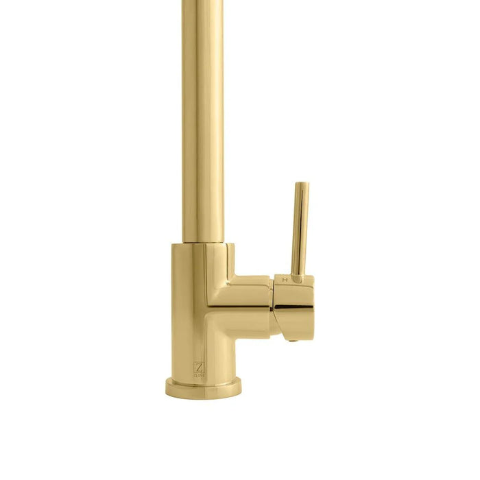 ZLINE Van Gogh Kitchen Faucet in Polished Gold, VNG-KF-PG