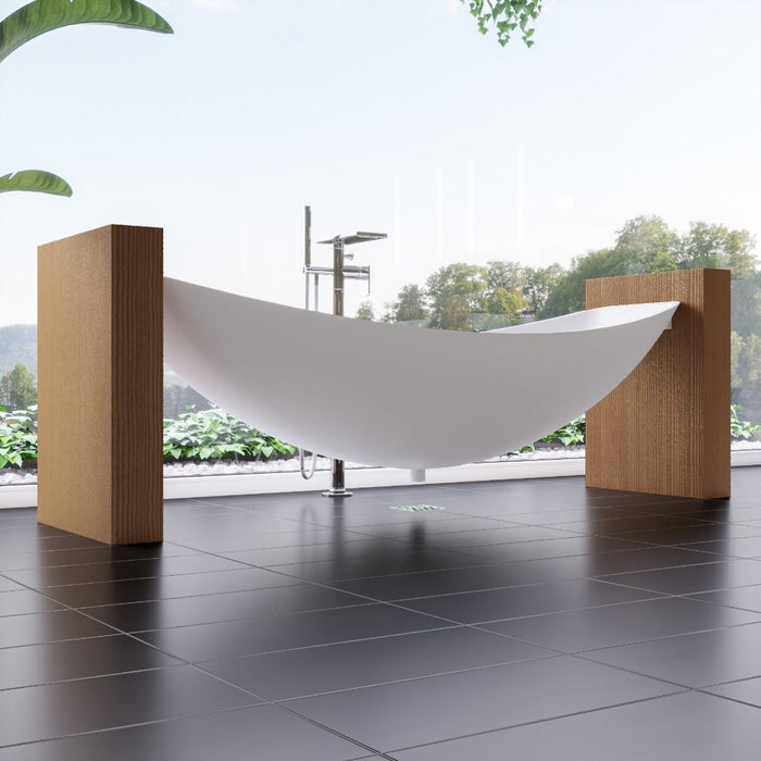 ALFI brand 79" Acrylic Suspended Wall Mounted Hammock Bathtub HammockTub1