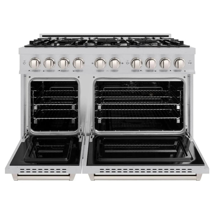 ZLINE 48" Classic Gas Range, Convection Gas Oven DuraSnow® Stainless Steel, CGRS-48