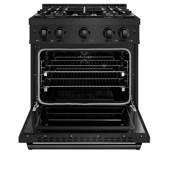 ZLINE Classic Gas Range Black Stainless Steel PCGRB