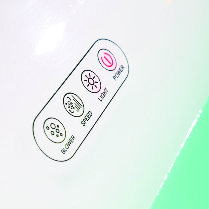 EAGO 74" White Free Standing Oval Air Bubble Bathtub AM1900