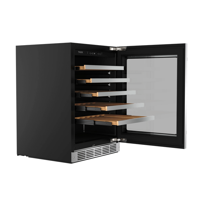 THOR Kitchen 24" Wine Cooler 46 Bottle Single Zone TWC24US