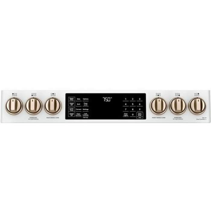 Cafe 30" Slide-In Smart Gas Range, CGS750P4MW2