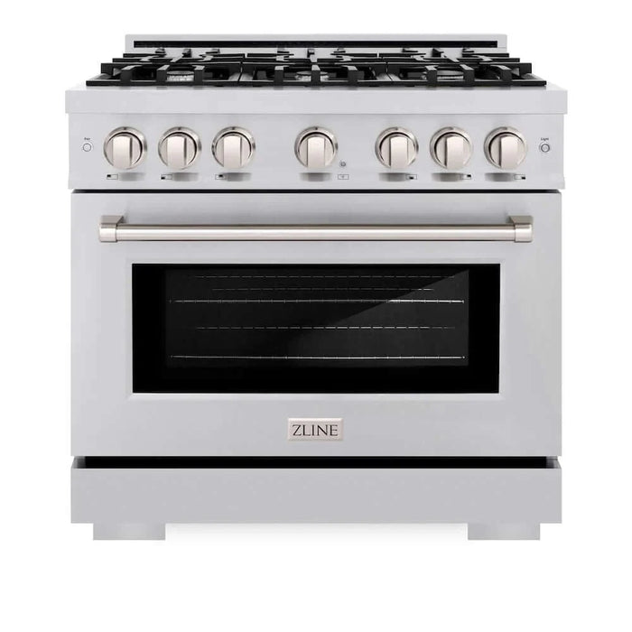 ZLINE 36" Select Gas Range Convection Gas Oven Stainless Steel HGR36