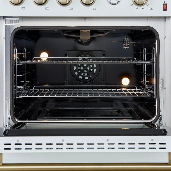 FORNO Marco 30" Gas on Gas Range FFSGS6277-30WHT