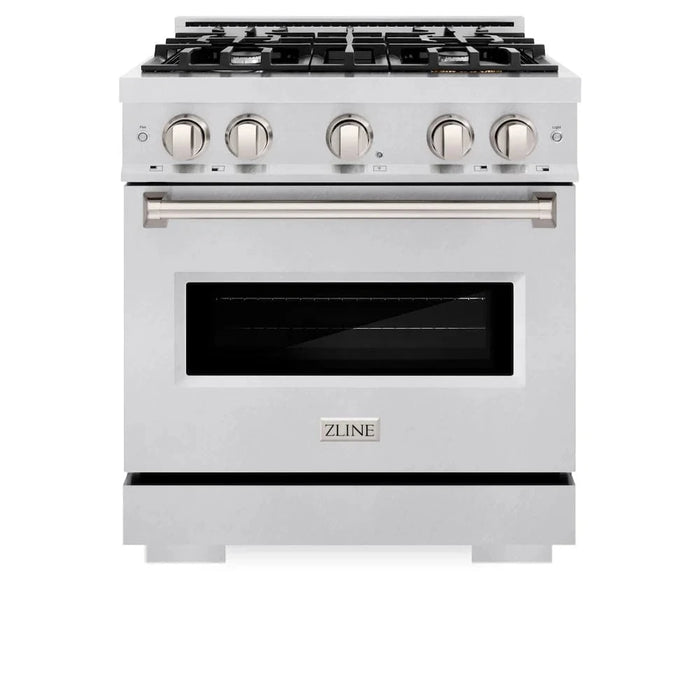ZLINE 30" Classic Gas Range, Convection Gas Oven DuraSnow® Stainless Steel, CGRS-30