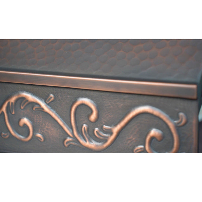 Akicon Custom Copper Range Hood Handmade with Custom Size and Finish — AKH713C-C