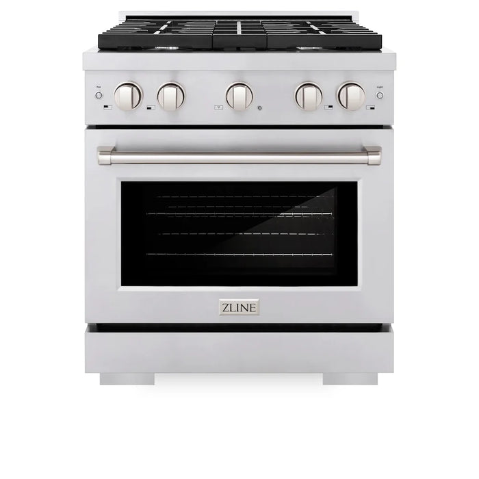 ZLINE 30"Paramount Dual Fuel Range Stainless Steel, SDR30