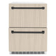 ZLINE 24" Touchstone 168 Can Outdoor-Rated Dual Refrigerator Drawer, Panel Matte Black, RDSPOZ-24-MB