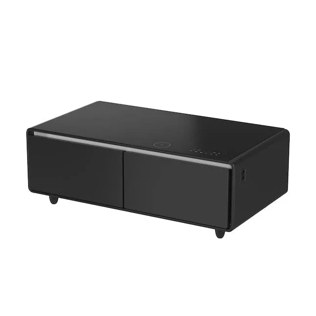 FORNO Evoluto 51" Smart Coffee Table – Dual Fridge Drawers Black FCTFR7006-51BLK