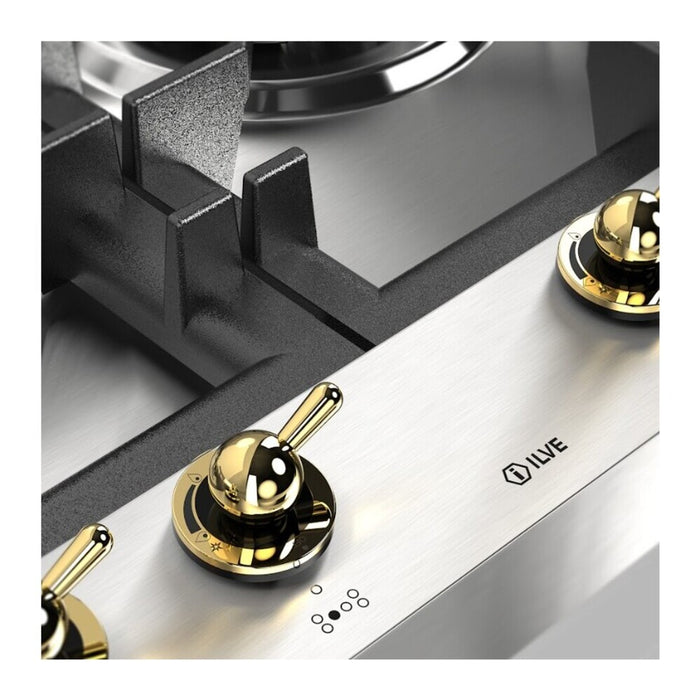 ILVE Nostalgie II 48" Built-In Gas Cooktop UHCPT125FNSSG