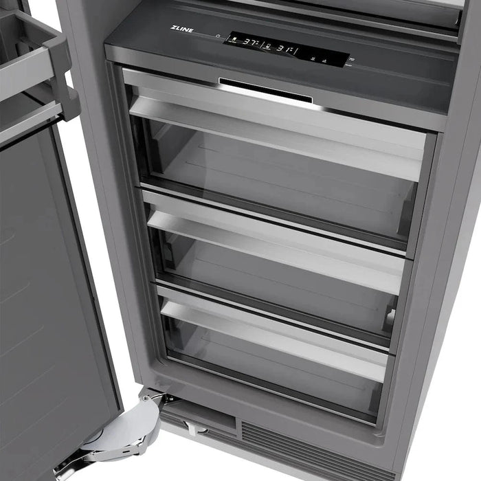 ZLINE 30" Column Refrigerator Stainless Steel, Graphite Gray Interior RCRV-304-30