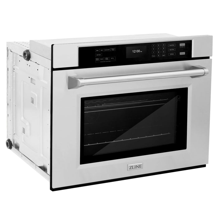 ZLINE 30 "Professional True Convection Single Wall Oven, Air Fry, Self Clean, Stainless Steel WAS-30