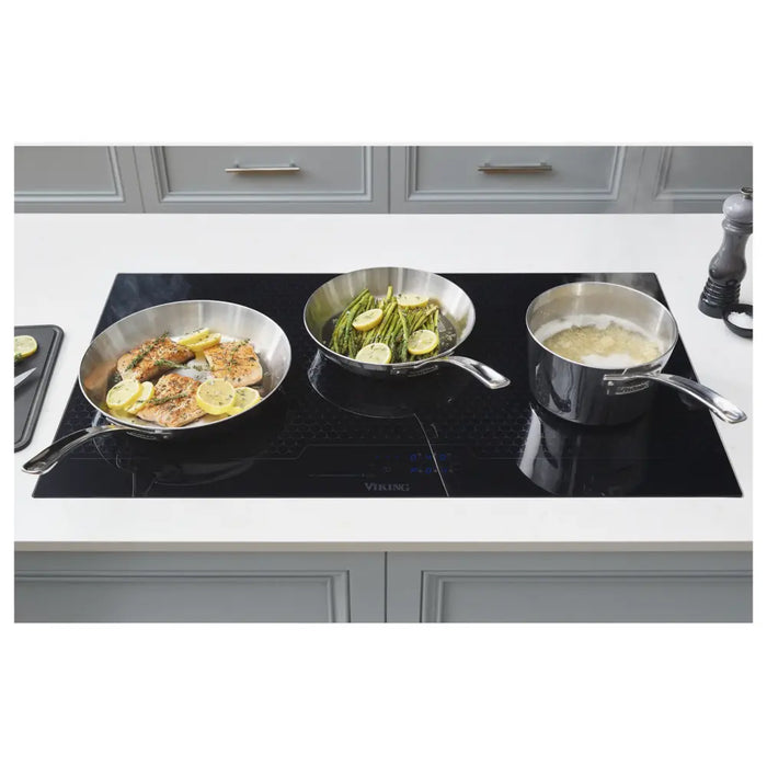 Viking® RVL 36" Black Glass Induction Cooktop MVIC63615BBG