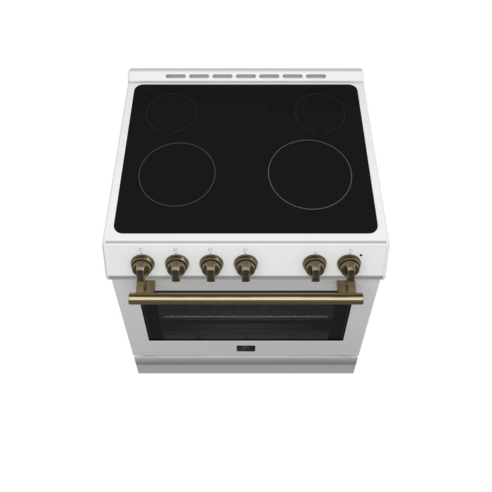 FORNO Espresso Leonardo 30" Electric Range, FFSEL6012-30WHT