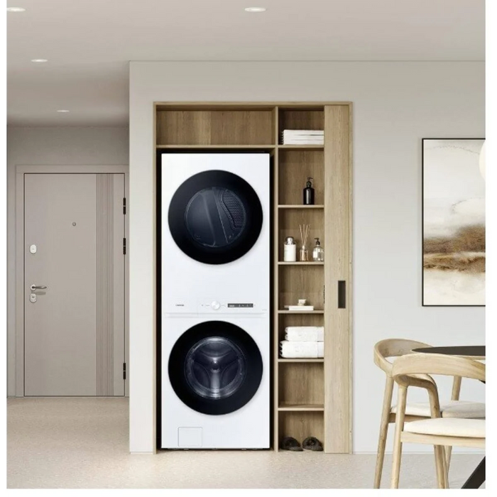 Samsung Bespoke 27" Smart Laundry Hub Washer/ Electric Dryer  WH46DBH100EW
