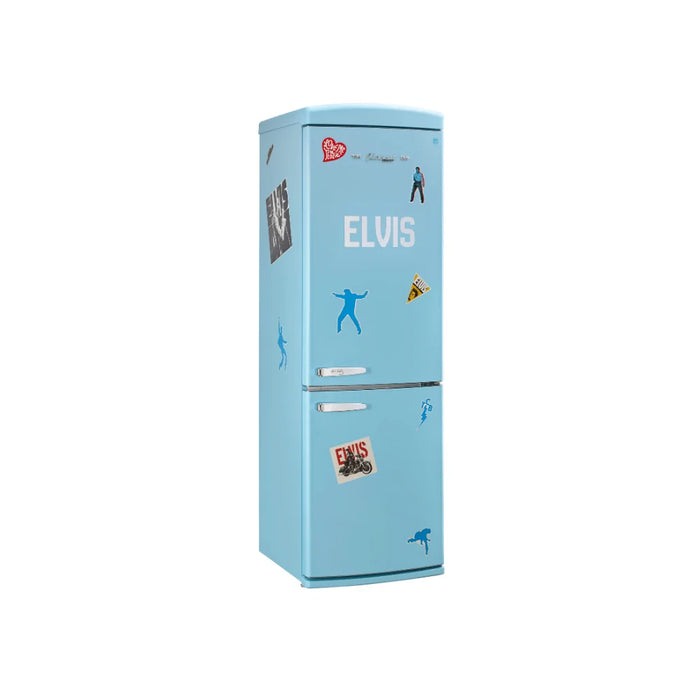 UNIQUE 24" Elvis Classic Retro Bottom Mount Refrigerator, UGP-340L E AC