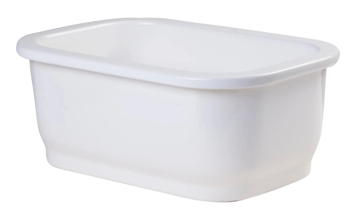 ALFI brand 12" Small Rectangle Fireclay Undermount or Drop In Prep Sink AB1218