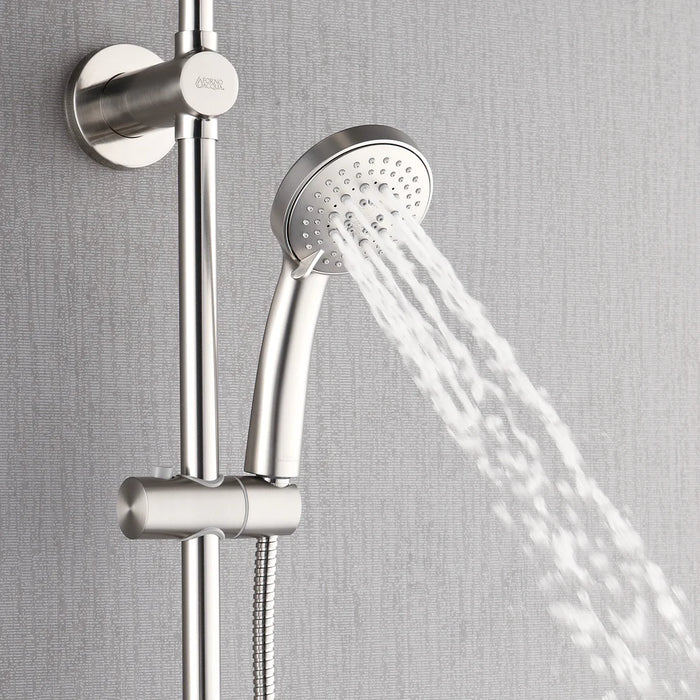Forno Acqua AcquaSPA Retrofit Shower, Overhead Rainfall Shower, Handheld Shower Head SC31BN-C2