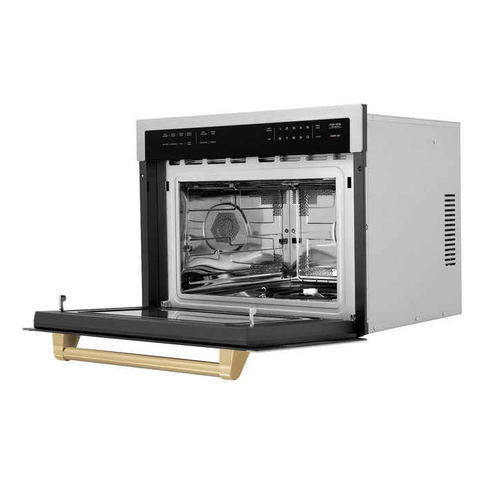 ZLINE 24” Convection Microwave, Stainless Steel, Bronze MWOZ-24-SS-CB