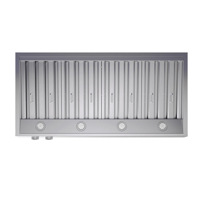 Forno 48'' 1200 CFM Wall Mount Range Hood, Stainless Steel FRHWM5009-48