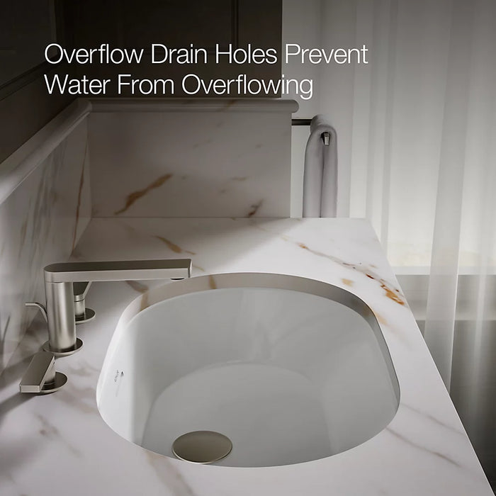 KOHLER Brazn 24-1/4" oval undermount bathroom sink K-21057