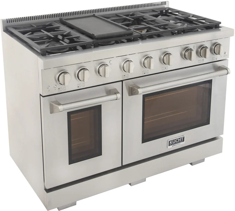 Kucht 48" Freestanding Professional Gas Range Liquid Propane KFX4800X/LP-S