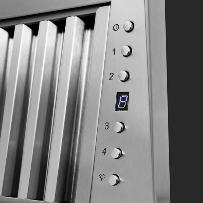 ZLINE Wooden Wall Mount Range Hood in Rustic Black Finish 355CC-36