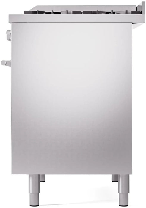 ILVE 40"Professional Plus Dual Fuel Range, Stainless Steel UPD40FWMPSS
