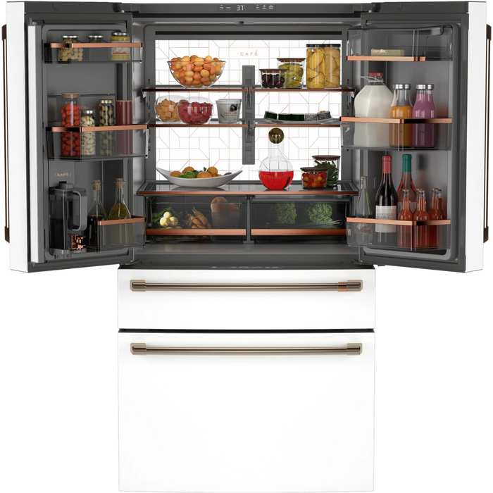 Cafe 36" Counter-Depth 4-Door French Door Smart Refrigerator, CJE23DP4WW2