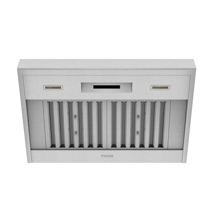 THOR Kitchen 36" 600 CFM Convertible Under Cabinet Range Hood - Close-Up View