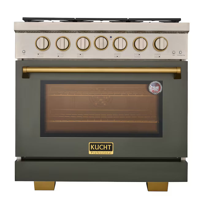 KUCHT 36" Natural Gas Range, KFX3600X-70AG