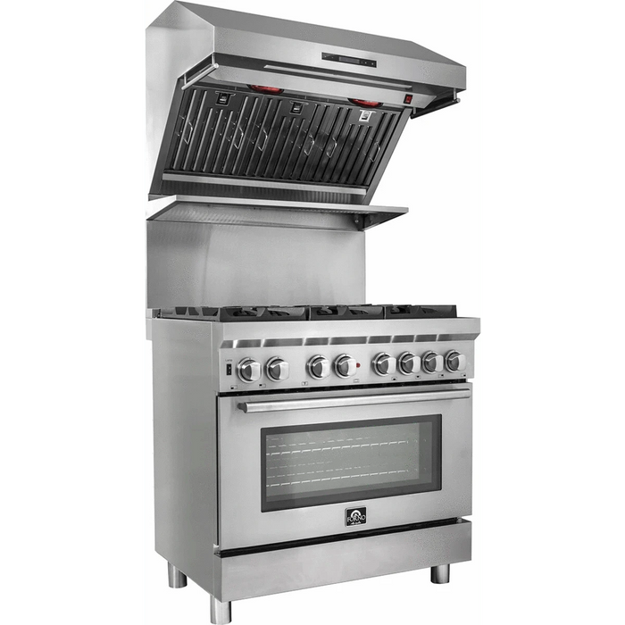 Forno Savona - 36" Wall Mount Range Hood & Back Splash FRHWM5029-36