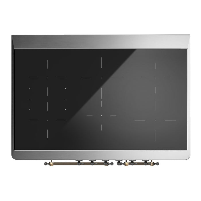 ILVE 40"Majestic III Induction Range, UMDIB40QNR3 — UMDIB40QNR3AWB