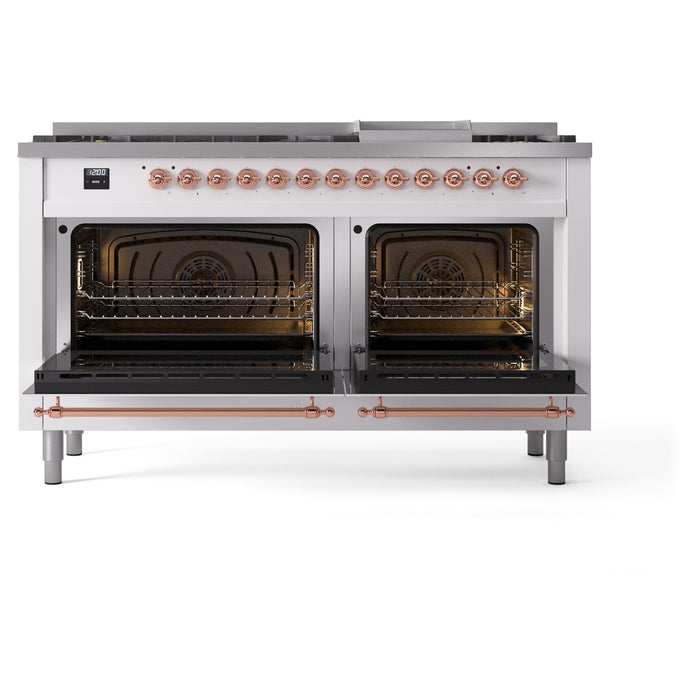 ILVE Nostalgie II 60" Dual Fuel Range UP60FNMPWHP