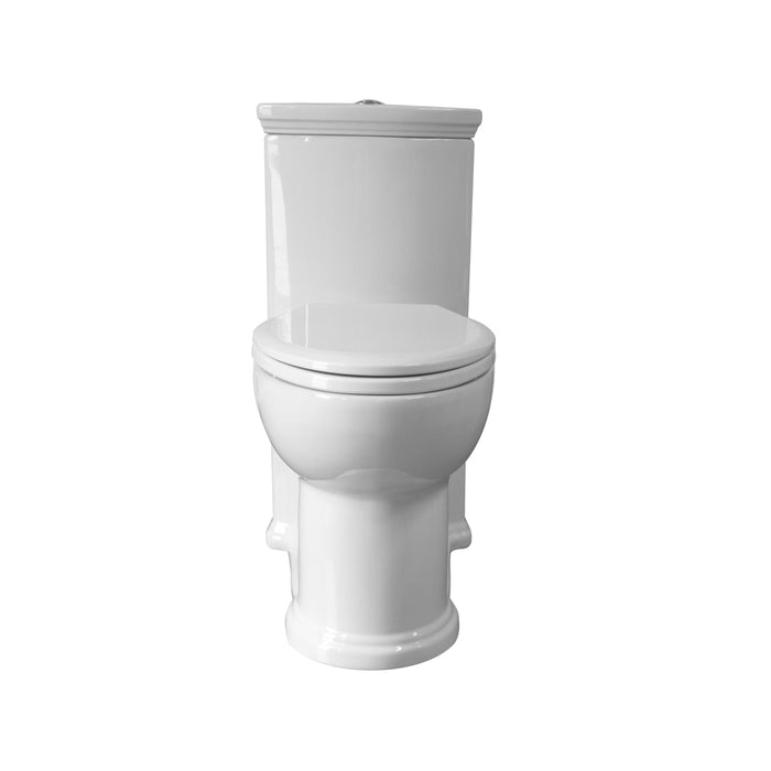 Whitehaus Magic Flush White One Piece Toilet WHMFL3364-EB