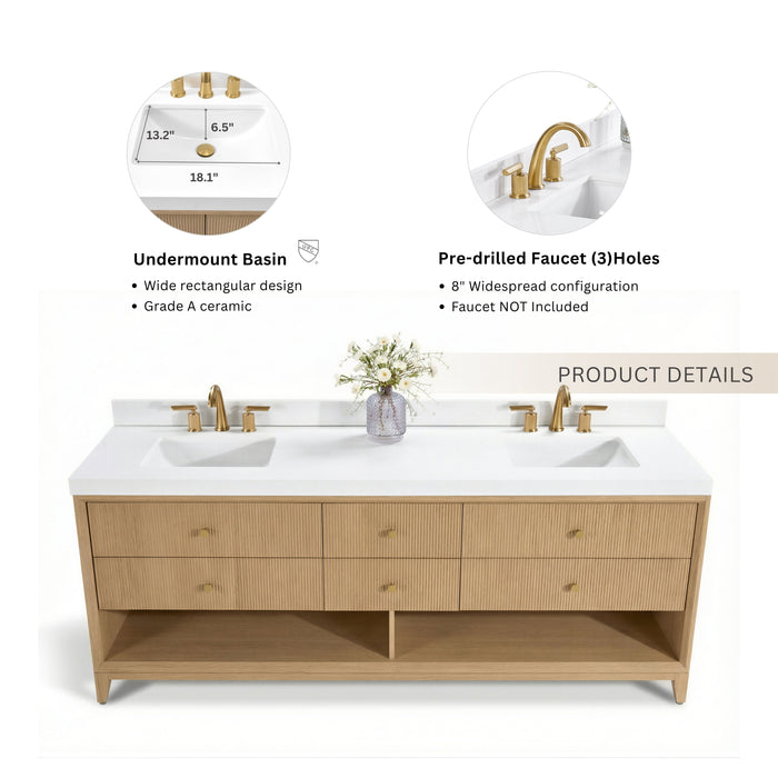 Momo 72" Bath Vanity Set