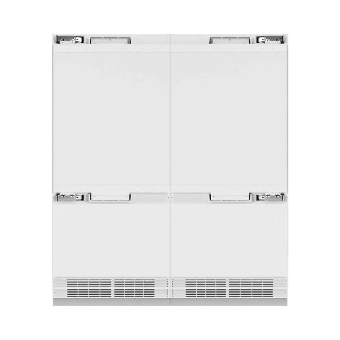 ZLINE 72" Panel Ready Built-In Bottom Freezer Refrigerator,Water Dispenser, Ice Maker, Champagne Bronze RBITZ-72-CB