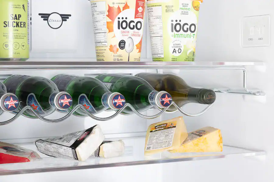 UNIQUE 28" Black Bottom Mount Refrigerator, UNQ-455L B AC
