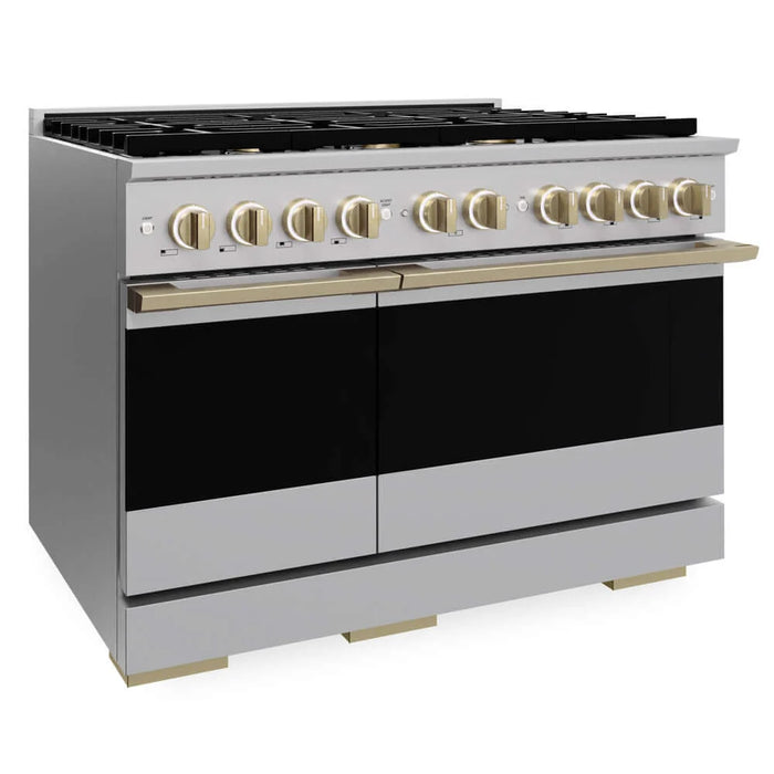 ZLINE Marino Double Oven Dual Fuel Range MDRZ-48-CB