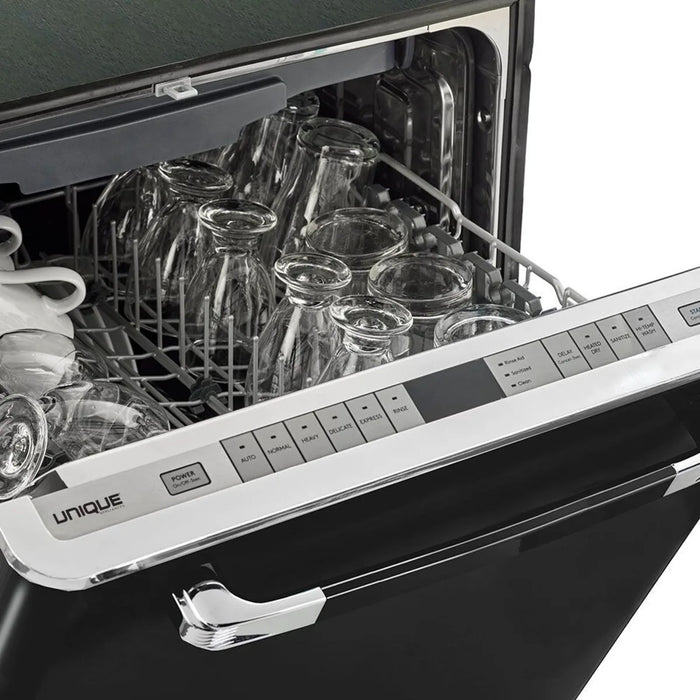UNIQUE 24" Fully Integrated Built-In Retro Dishwasher, UGP-24CR DW B