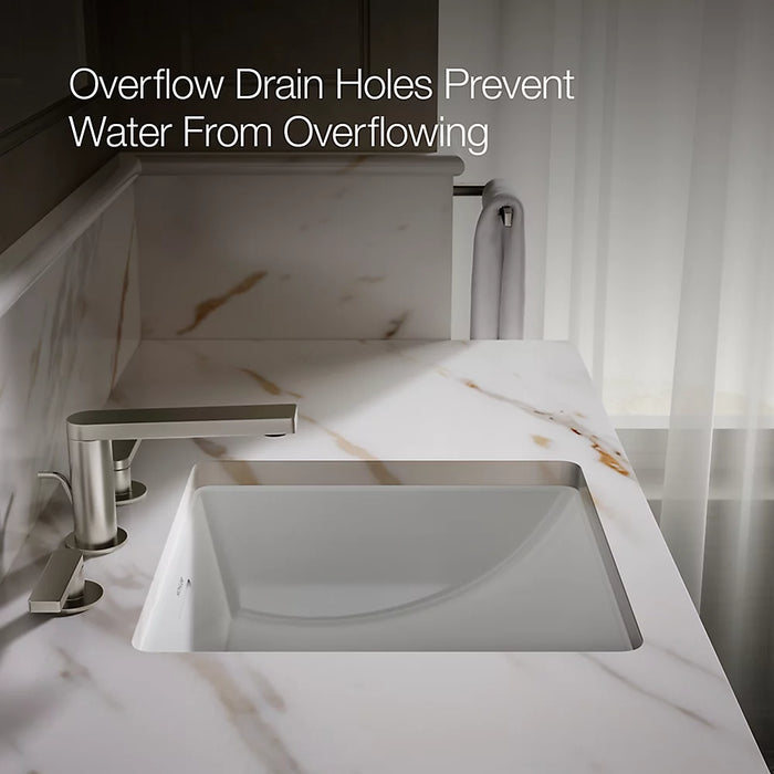 KOHLER Brazn 16-1/4" square undermount bathroom sink K-21056