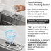Forno ACQUA 33" Drop-In/Undermount MultiSINK Workstation Sink, Waterfall Faucet, Glass Rinser E-XP31 - Interior View