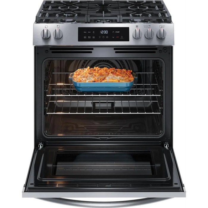 Frigidaire 30" Slide-In Gas Range FCFG3082BS