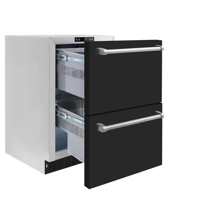 ZLINE 24" Touchstone 168 Can Outdoor-Rated Dual Refrigerator Drawer