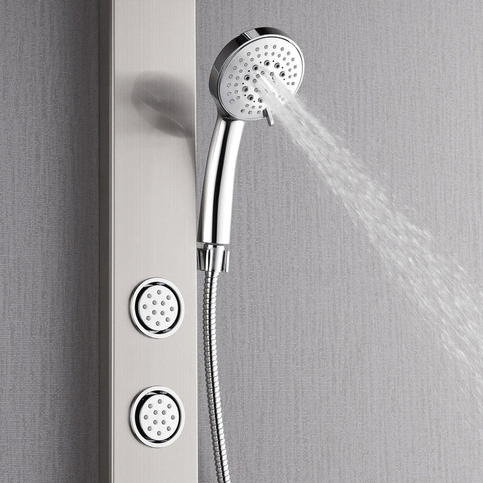 Forno Acqua AcquaSPA Shower Panel, Overhead Rainfall Shower, Handheld Shower Head SL31BC-2